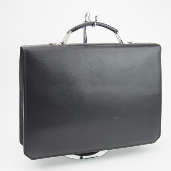 極上★(伊)サルヴァトーレ・フェラガモ/Ferragamo【★レザー ブリーフケース】黒/メンズ ビジネス バッグ/Salvatore★N5333