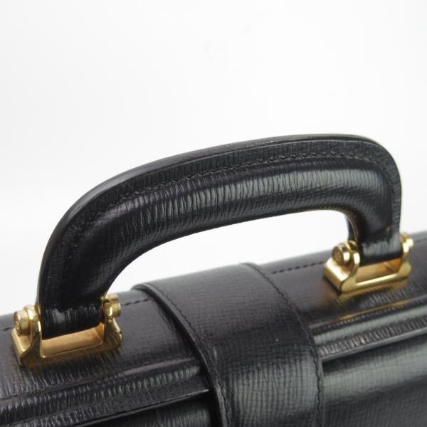 美品★ロエベ/LOEWE【高額★ダレスバッグ】メンズ ビジネス バッグ/黒/レザー ブリーフケース★N5334