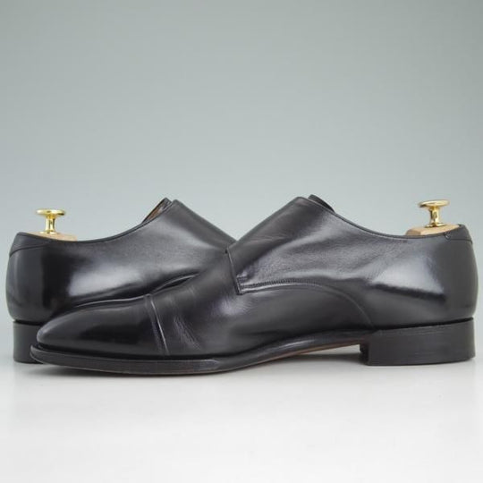 美品★チャーチ 85F/UK8.5【定価￥210,600-★クラウンコレクション/Coleridge】149ラスト/ダブルモンク/黒/メンズ/Church's★d520