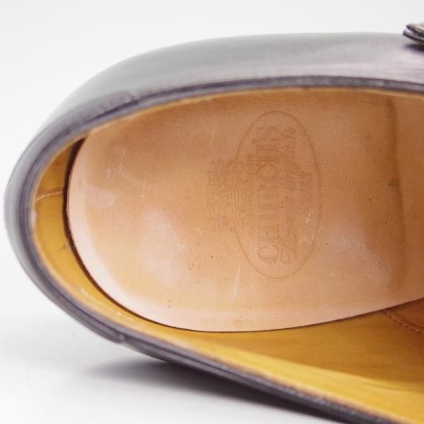 美品★チャーチ 85F/UK8.5【定価￥210,600-★クラウンコレクション/Coleridge】149ラスト/ダブルモンク/黒/メンズ/Church's★d520