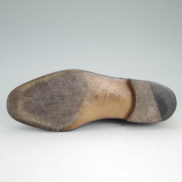 極上★(伊)タニノクリスチー SIZE 8.5【貴重★ハンドソーンウェルテッド製法/フルブローグ】カーフ/濃茶/メンズ/TANINO CRISCI★d522