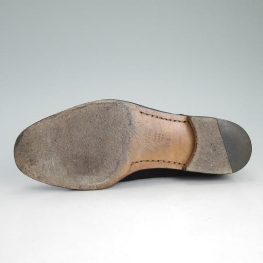 極上★(伊)タニノクリスチー SIZE 6【定価10万円以上★モンクストラップ】109176/スエード/黒/メンズ/TANINO CRISCI★d523