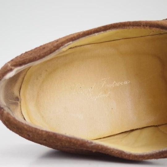 極上★ロイドフットウェア 7.5E【ダイナイトソール仕様★(英)バーカー製】Vシリーズ/フルブローグ/スエード/濃茶/Lloyd Footwear★d525