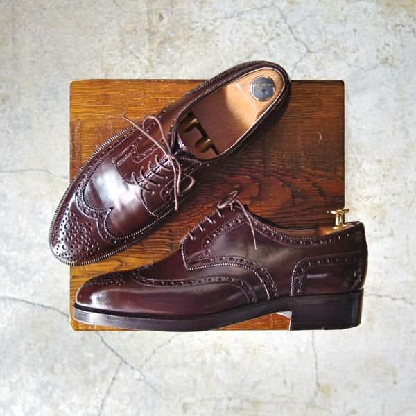 新品★(東欧)ゲオルグ・マテルナ UK6.5程度/SIZE 40【定価20万円程度★フルブローグ】カーフ/濃茶/メンズ/GEORG MATERNA★d526