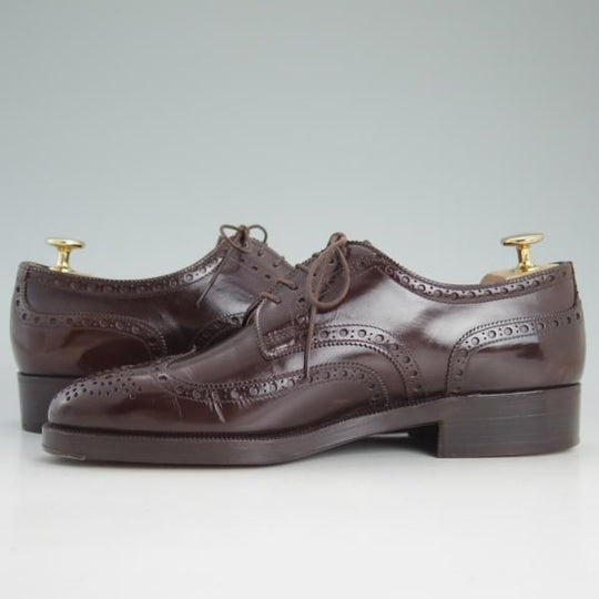 新品★(東欧)ゲオルグ・マテルナ UK6.5程度/SIZE 40【定価20万円程度★フルブローグ】カーフ/濃茶/メンズ/GEORG MATERNA★d526