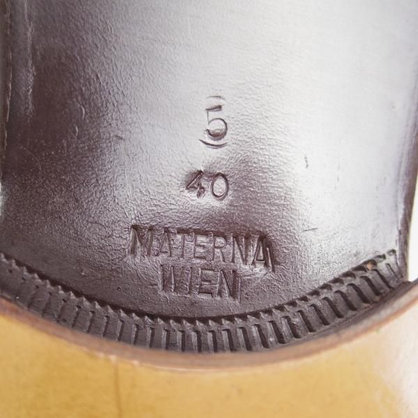 新品★(東欧)ゲオルグ・マテルナ UK6.5程度/SIZE 40【定価20万円程度★フルブローグ】カーフ/濃茶/メンズ/GEORG MATERNA★d526