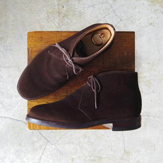 美品★クロケット&ジョーンズ 5.5E【ダイナイトソール仕様★チャートシー/CHERTSEY】224ラスト/チャッカブーツ/Crockett&Jones★d527