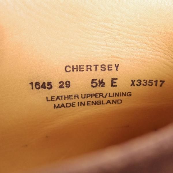 美品★クロケット&ジョーンズ 5.5E【ダイナイトソール仕様★チャートシー/CHERTSEY】224ラスト/チャッカブーツ/Crockett&Jones★d527