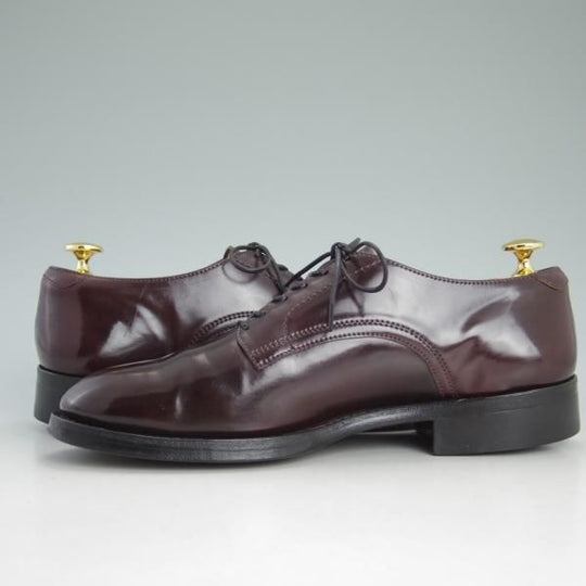 美品★メイカーズ SIZE 6.5【定価￥99,360-★コードバン仕様/プレーントゥ】PLANESHOES/CDVN-08/バーガンディー/Makers★d528