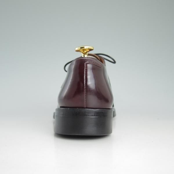 美品★メイカーズ SIZE 6.5【定価￥99,360-★コードバン仕様/プレーントゥ】PLANESHOES/CDVN-08/バーガンディー/Makers★d528