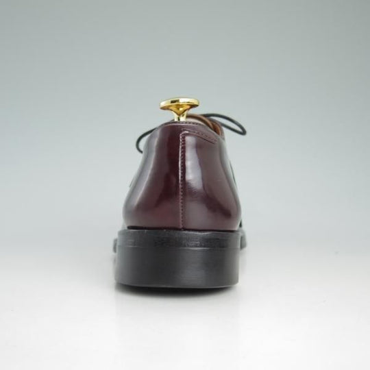 美品★メイカーズ SIZE 6.5【定価￥99,360-★コードバン仕様/プレーントゥ】PLANESHOES/CDVN-08/バーガンディー/Makers★d528
