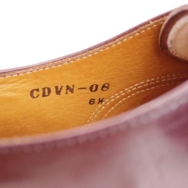 美品★メイカーズ SIZE 6.5【定価￥99,360-★コードバン仕様/プレーントゥ】PLANESHOES/CDVN-08/バーガンディー/Makers★d528