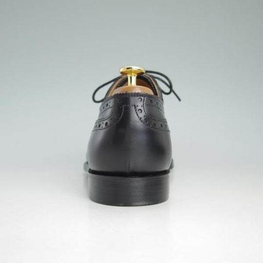 新品★(英)グレンソン 8.5F【定価￥73,440-★セミブローグ】カーフ/黒/メンズ/GRENSON★d530