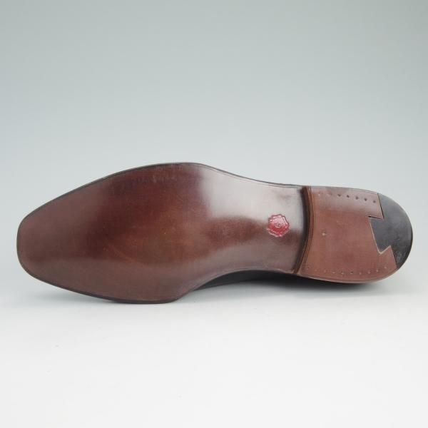 新品★(英)グレンソン 8.5F【定価￥73,440-★セミブローグ】カーフ/黒/メンズ/GRENSON★d530