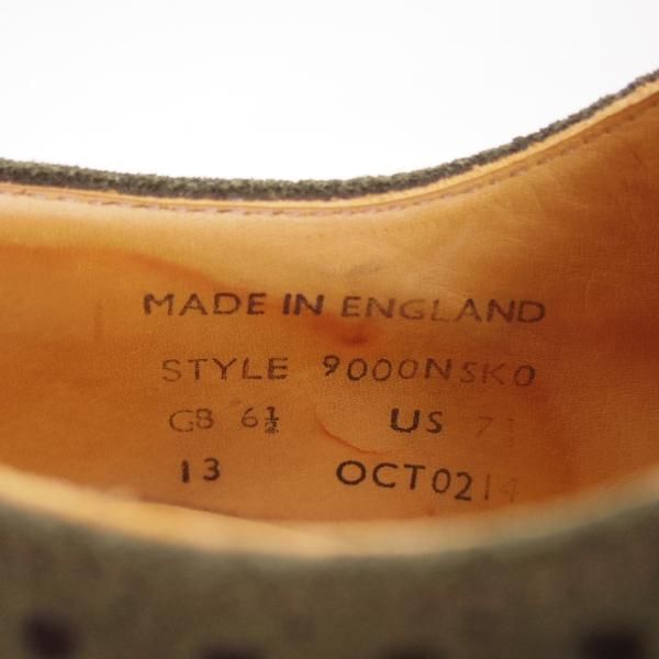 極上★(英)サンダース製 UK6.5/US7.5【リッジウェイソール仕様★マークマクナイリー別注】フルブローグ/メンズ/SANDERS/MARK MCNAIRY★d534