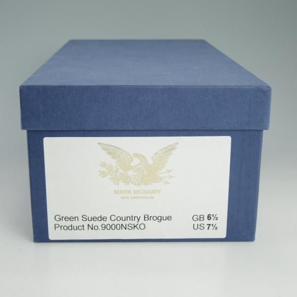 極上★(英)サンダース製 UK6.5/US7.5【リッジウェイソール仕様★マークマクナイリー別注】フルブローグ/メンズ/SANDERS/MARK MCNAIRY★d534