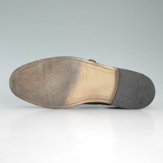 美品★(英)アルフレッドサージェント UK7程度【★モンクストラップ/ELSTEAD】ポリッシュレザー/赤茶/サージェント/Alfred Sargent★d535