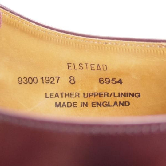 美品★(英)アルフレッドサージェント UK7程度【★モンクストラップ/ELSTEAD】ポリッシュレザー/赤茶/サージェント/Alfred Sargent★d535