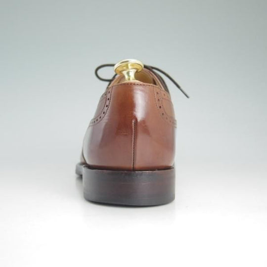 美品★(英)Loake/ローク UK6【★フルブローグ/SAVOY】ウイングチップ/カーフ/茶/メンズ/シューズ/靴★d536