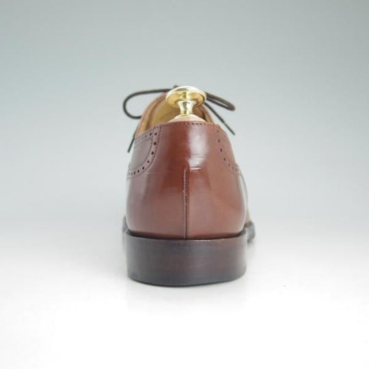 美品★(英)Loake/ローク UK6【★フルブローグ/SAVOY】ウイングチップ/カーフ/茶/メンズ/シューズ/靴★d536