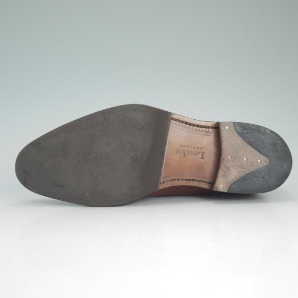 美品★(英)Loake/ローク UK6【★フルブローグ/SAVOY】ウイングチップ/カーフ/茶/メンズ/シューズ/靴★d536