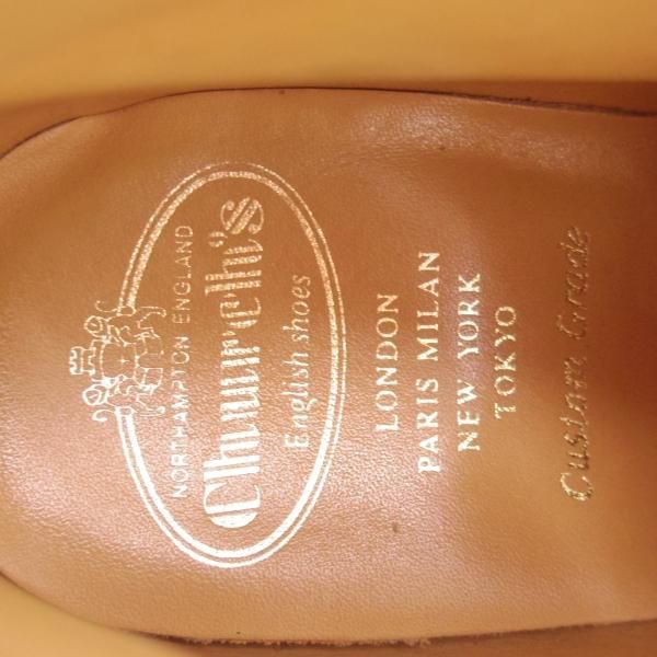 美品★チャーチ 85F/UK8.5【貴重★マラッカ色/RYDER/ライダー】81ラスト/4都市ロゴ/チャッカブーツ/スエード/茶/メンズ/Church's★d539