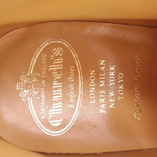美品★チャーチ 85F/UK8.5【貴重★マラッカ色/RYDER/ライダー】81ラスト/4都市ロゴ/チャッカブーツ/スエード/茶/メンズ/Church's★d539