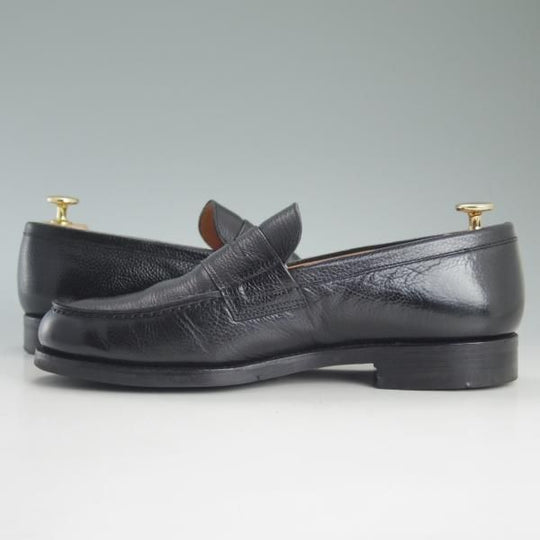 極上★(スペイン製)YANKO/ヤンコ SIZE 25.5【★グッドイヤーウェルテッド製法/コインローファー】104027/カーフ/黒/メンズ★d541