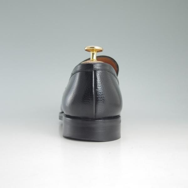 極上★(スペイン製)YANKO/ヤンコ SIZE 25.5【★グッドイヤーウェルテッド製法/コインローファー】104027/カーフ/黒/メンズ★d541