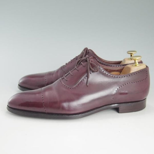 極上★クロケット&ジョーンズ 7E【貴重★(英)ジョージクレバリー別注/GEORGE CLEVERLEY】カーフ/赤茶/メンズ/Crockett&Jones★d542
