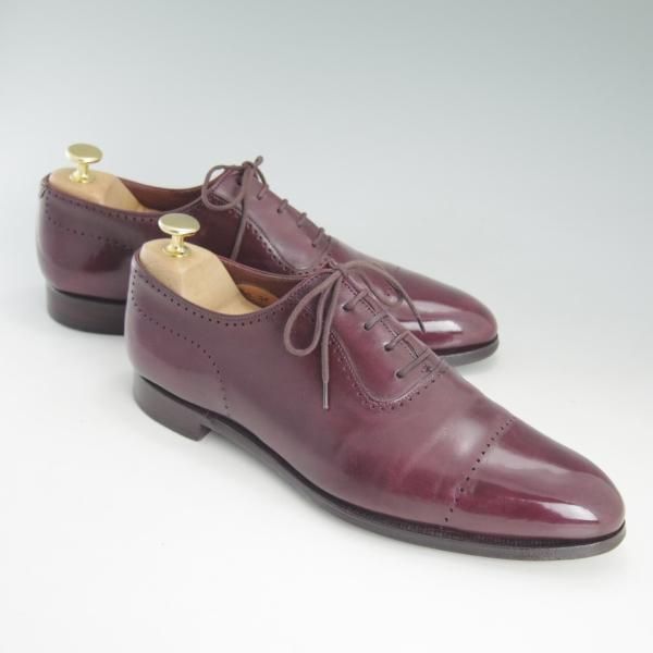 極上★クロケット&ジョーンズ 7E【貴重★(英)ジョージクレバリー別注/GEORGE CLEVERLEY】カーフ/赤茶/メンズ/Crockett&Jones★d542