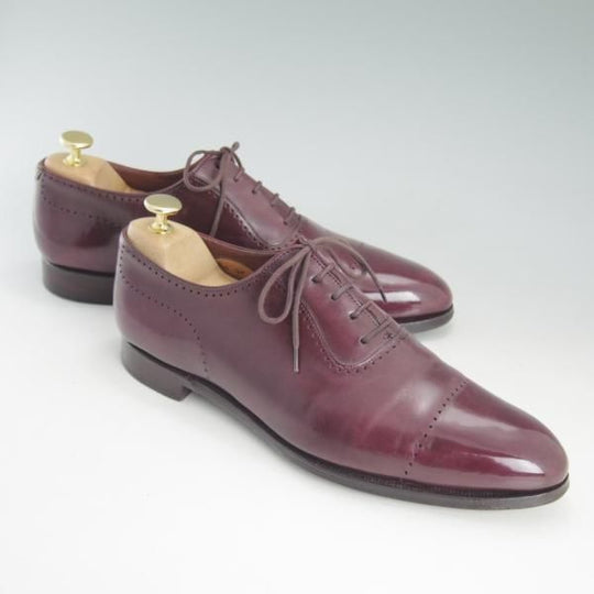 極上★クロケット&ジョーンズ 7E【貴重★(英)ジョージクレバリー別注/GEORGE CLEVERLEY】カーフ/赤茶/メンズ/Crockett&Jones★d542