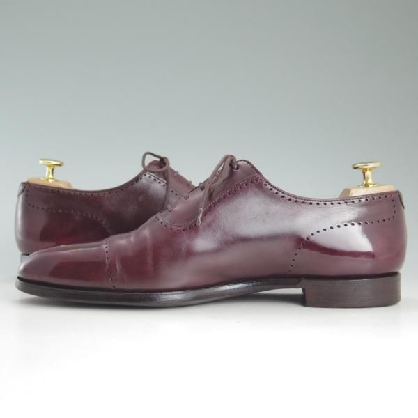極上★クロケット&ジョーンズ 7E【貴重★(英)ジョージクレバリー別注/GEORGE CLEVERLEY】カーフ/赤茶/メンズ/Crockett&Jones★d542
