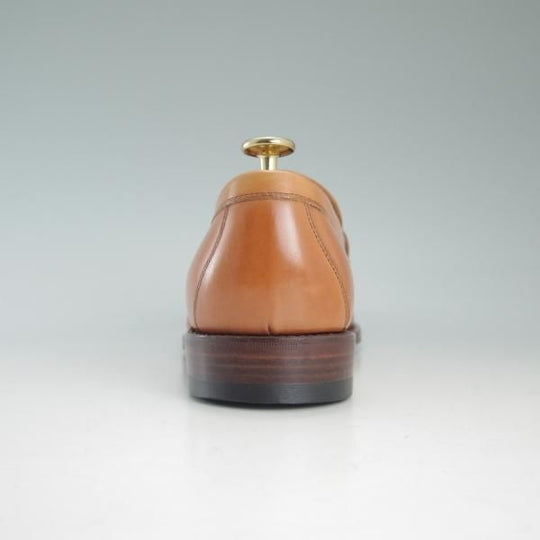 極上★(伊)エルメネジルド・ゼニア SIZE 6.5【グッドイヤーウェルテッド製法★コインローファー】茶/メンズ/靴/Ermenegildo Zegna★d544