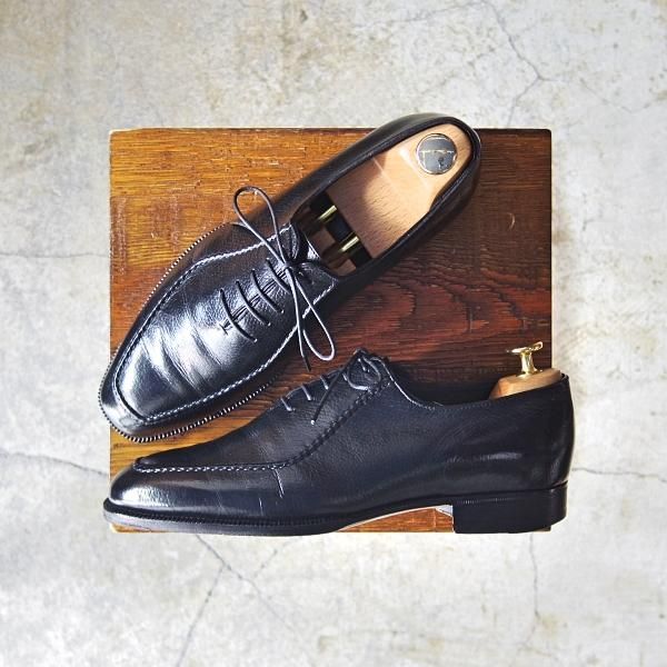 極上★(伊)エンツォボナフェ SIZE 39【ビームス別注★ハンドソーンウェルテッド製法/九分仕立て】黒/ボナフェ/Enzo Bonafe★d545