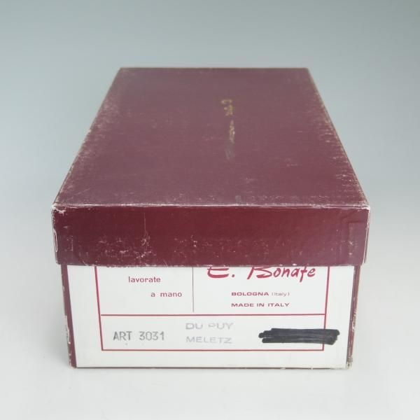 極上★(伊)エンツォボナフェ SIZE 39【ビームス別注★ハンドソーンウェルテッド製法/九分仕立て】黒/ボナフェ/Enzo Bonafe★d545