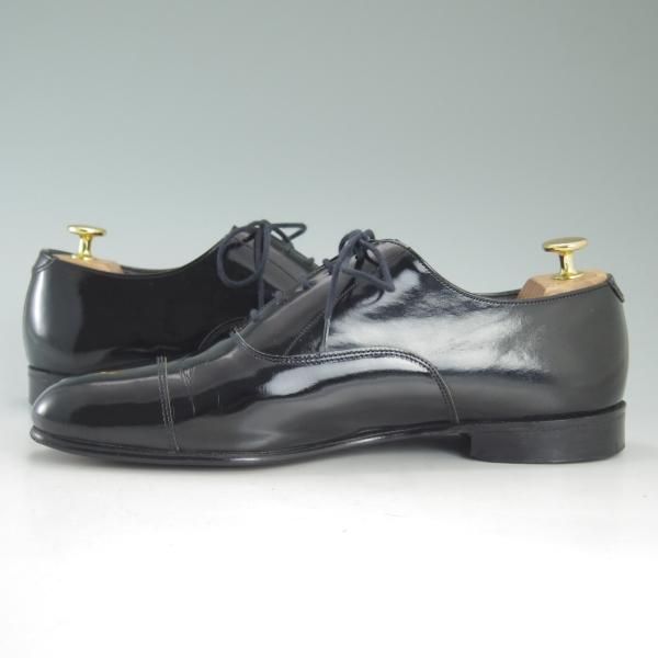 極上★(英)テクニック製 8E【貴重★BARNEYS NEWYORK別注/英国製ライン】パテント/黒/メンズ/靴/シューズ/バーニーズNY/technic★d546