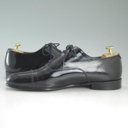 極上★(英)テクニック製 8E【貴重★BARNEYS NEWYORK別注/英国製ライン】パテント/黒/メンズ/靴/シューズ/バーニーズNY/technic★d546