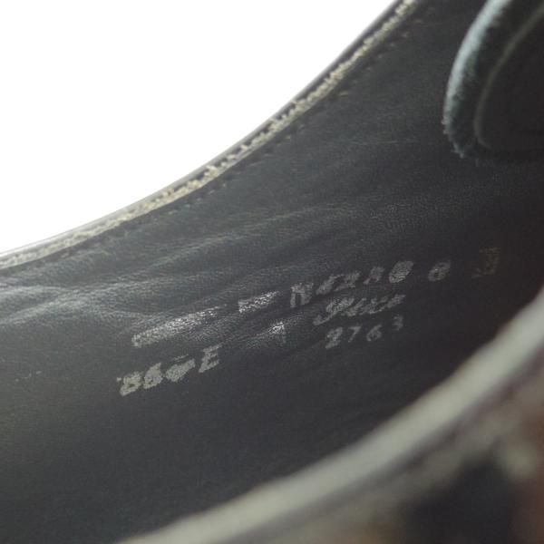 極上★(英)テクニック製 8E【貴重★BARNEYS NEWYORK別注/英国製ライン】パテント/黒/メンズ/靴/シューズ/バーニーズNY/technic★d546