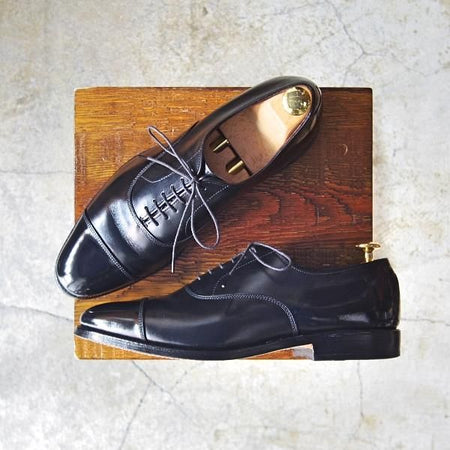 美品★(米)アレンエドモンズ 7C【定価￥74,520★パークアベニュー/Park Avenue】ストレートチップ/カーフ/黒/メンズ/ALLEN EDMONDS★d547