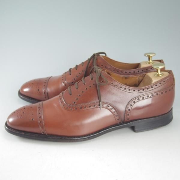 極上★チャーチ 85D/UK8.5【貴重★旧チャーチのディプロマット/DIPLOMAT/73ラスト】3都市/セミブローグ/カーフ/メンズ/Church's★d549