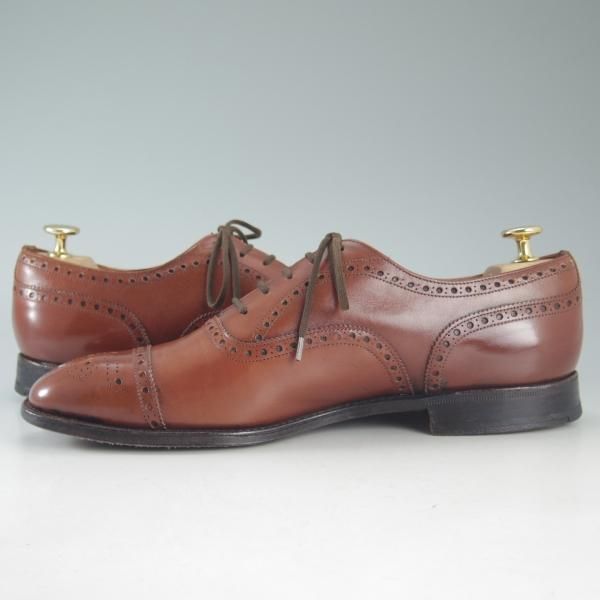 極上★チャーチ 85D/UK8.5【貴重★旧チャーチのディプロマット/DIPLOMAT/73ラスト】3都市/セミブローグ/カーフ/メンズ/Church's★d549