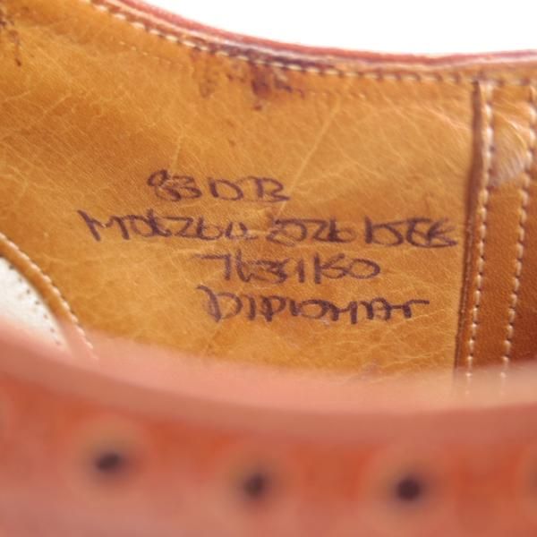 極上★チャーチ 85D/UK8.5【貴重★旧チャーチのディプロマット/DIPLOMAT/73ラスト】3都市/セミブローグ/カーフ/メンズ/Church's★d549