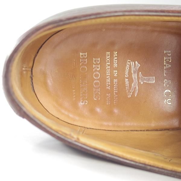 極上★クロケット&ジョーンズ UK9.5/US10D【★ブルックスブラザーズ別注/Peal&co】ストレートチップ/メンズ/シューズ/Crockett&Jones★d553
