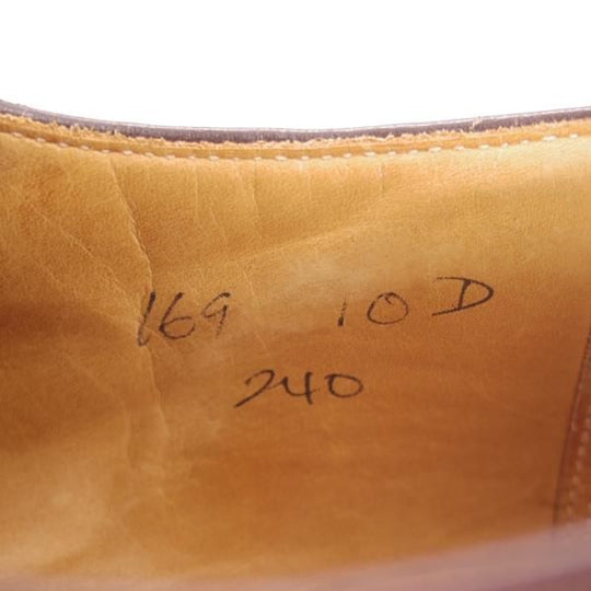 極上★クロケット&ジョーンズ UK9.5/US10D【★ブルックスブラザーズ別注/Peal&co】ストレートチップ/メンズ/シューズ/Crockett&Jones★d553
