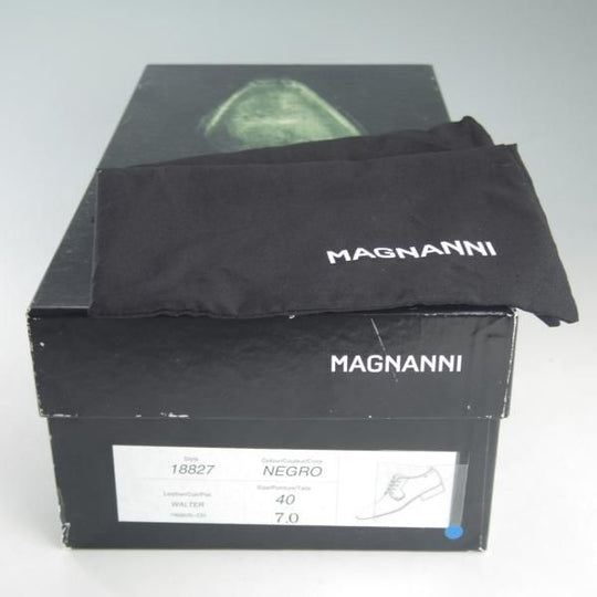 未使用★(スペイン製)マグナーニ SIZE 40【★プレーントゥ/NEGRO】18827/カーフ/黒/メンズ/シューズ/MAGNANNI★d555
