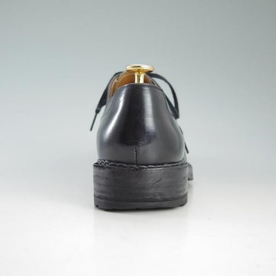 極上★(伊)F.LLI ジャコメッティ SIZE 41【定価10万円以上★ノルベジェーゼ製法/Uチップ】カーフ/黒/メンズ/靴/Giacometti★d560