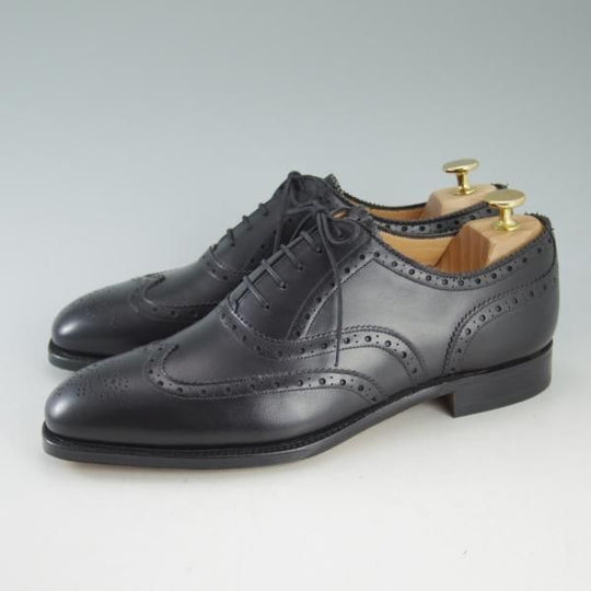 未使用★(英)グレンソン 8F【★フルブローグ/BATH】22356-01/カーフ/黒/メンズ/GRENSON★d565