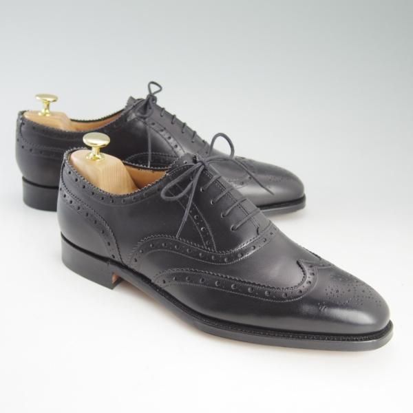 未使用★(英)グレンソン 8F【★フルブローグ/BATH】22356-01/カーフ/黒/メンズ/GRENSON★d565