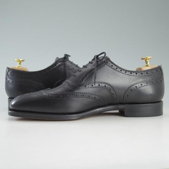 未使用★(英)グレンソン 8F【★フルブローグ/BATH】22356-01/カーフ/黒/メンズ/GRENSON★d565